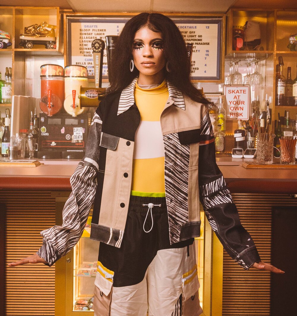 Zora Color Block Trucker Jacket