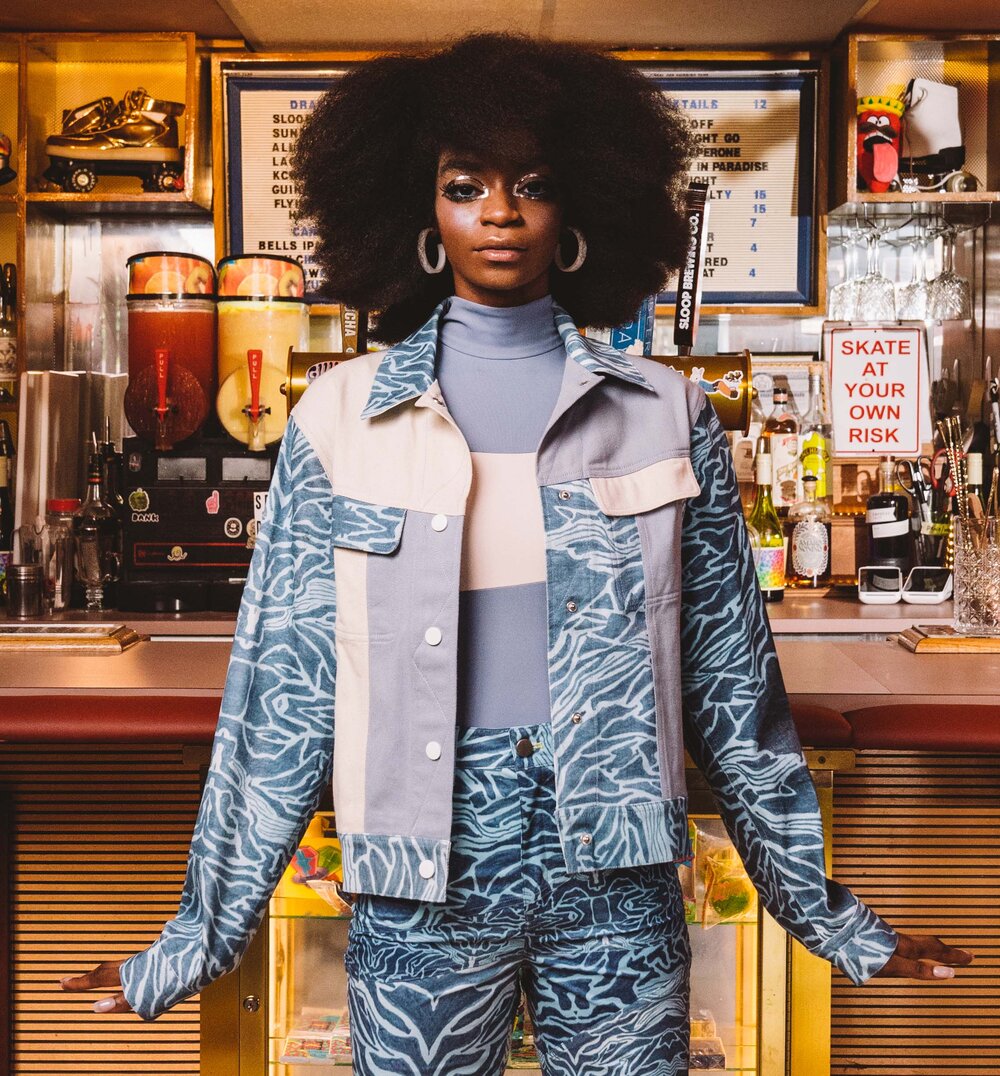 Zora Color Block Trucker Jacket