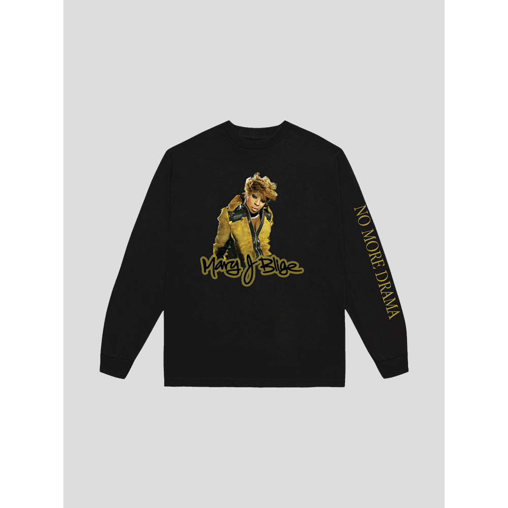 NO MORE DRAMA BLACK LONGSLEEVE