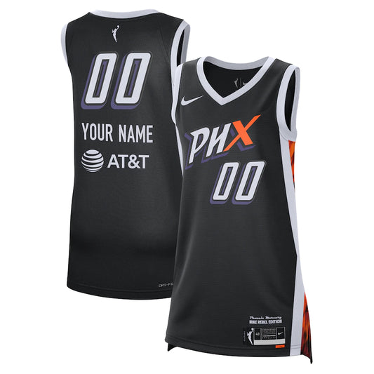 Unisex Phoenix Mercury Nike Black 2021 Victory Custom Jersey - Rebel Edition