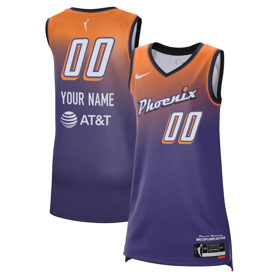 Unisex Phoenix Mercury Nike Purple 2021 Victory Custom Jersey - Explorer Edition