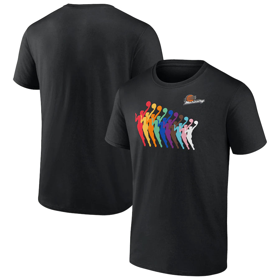 Unisex Phoenix Mercury Black Fanatics Branded Pride T-Shirt