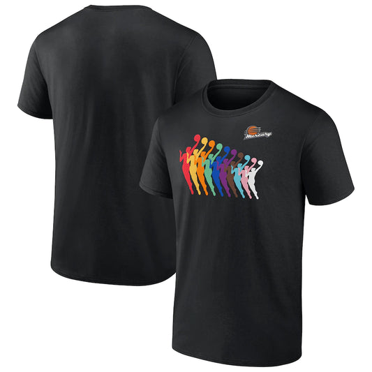 Unisex Phoenix Mercury Black Fanatics Branded Pride T-Shirt
