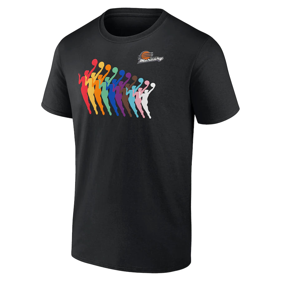Unisex Phoenix Mercury Black Fanatics Branded Pride T-Shirt