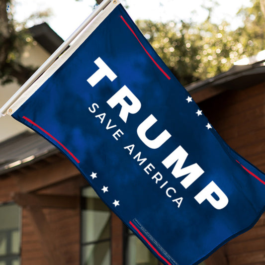 Trump Save America Flag - Blue