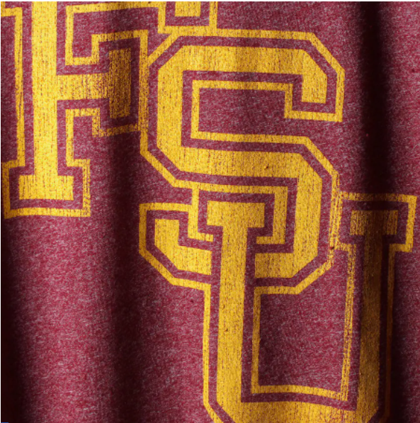 Men's Original Retro Brand Garnet Florida State Seminoles Interlocking School Logo Mock Twist T-Shirt