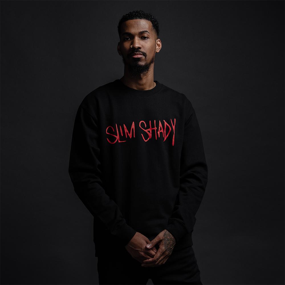 SLIM SHADY CREWNECK (BLACK)