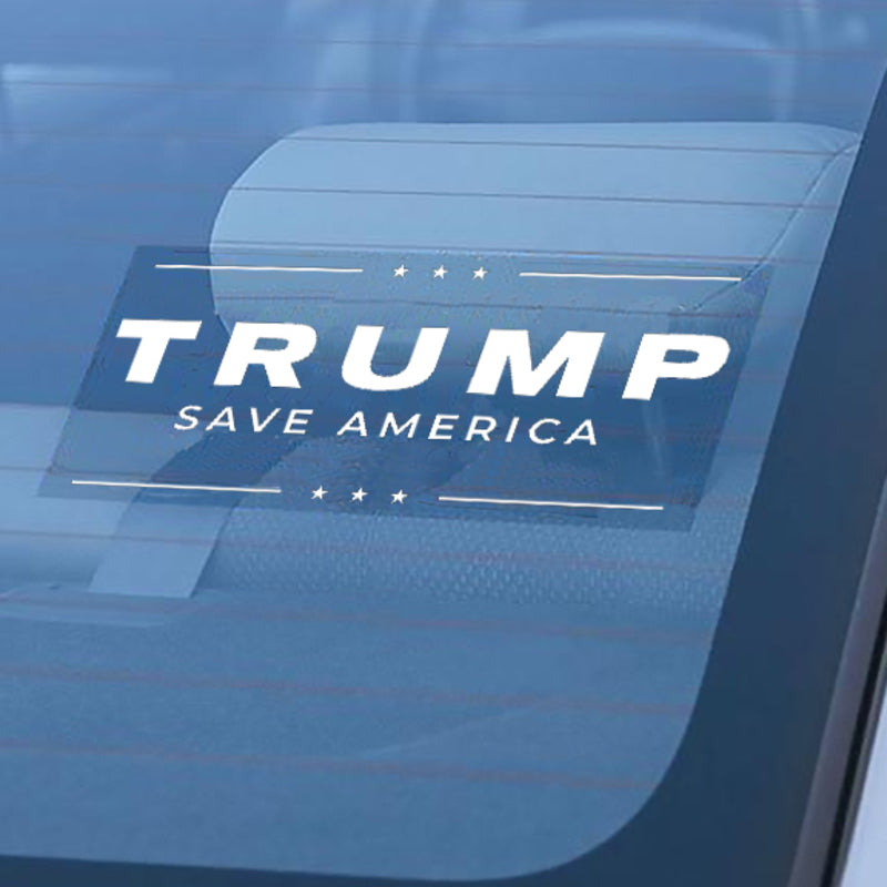 Trump Save America Window Cling, 7.5"x3.75" (Set of 2)