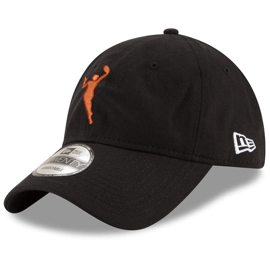 WNBA New Era Black Logo 9TWENTY Adjustable Hat