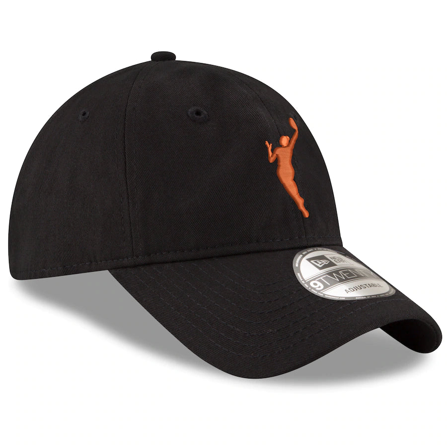 WNBA New Era Black Logo 9TWENTY Adjustable Hat