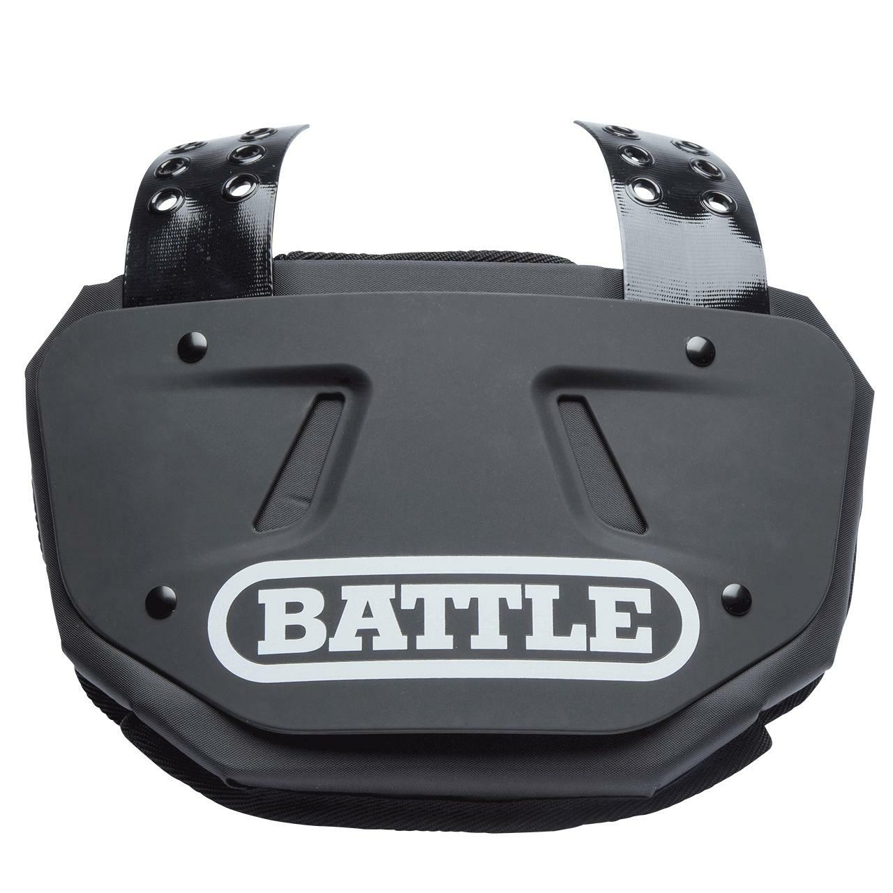 Black Football Back Plate - Adult & Youth