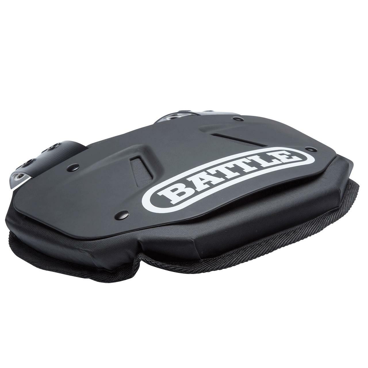 Black Football Back Plate - Adult & Youth