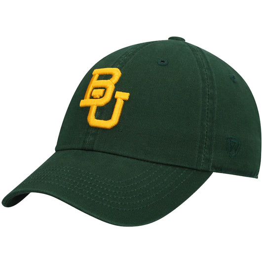 Baylor Bears Top of the World Solid Crew Logo Adjustable Hat