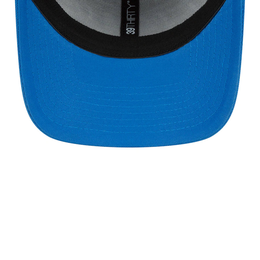 Men's Detroit Lions New Era Black/Blue 2022 NFL Draft 39THIRTY Flex Hat