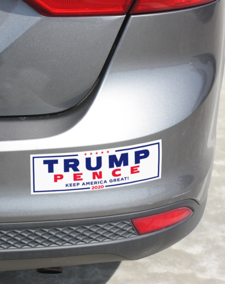 Trump Campaign - Official Trump-Pence 2020 Bumper Sticker - Set of 2