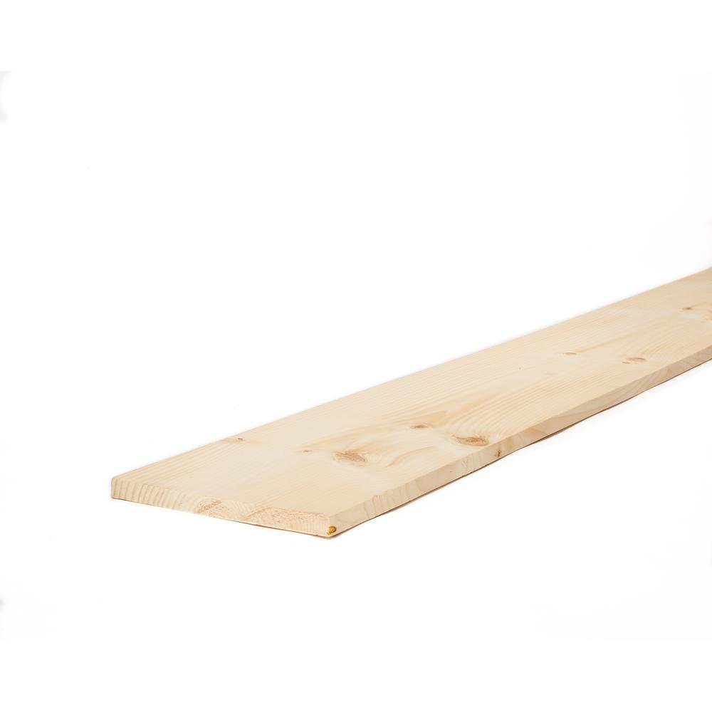 1 in. x 10 in. x 4 ft. Premium Kiln-Dried Square Edge Common Whitewood Board
