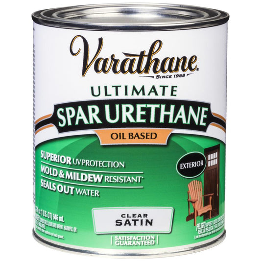 1 qt. Clear Satin Oil-Based Exterior Spar Urethane