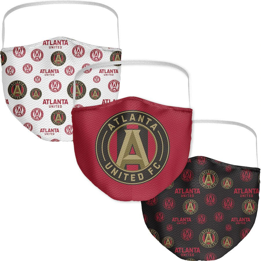 Adult Atlanta United FC Fanatics Branded All Over Logo Face Covering 3-Pack