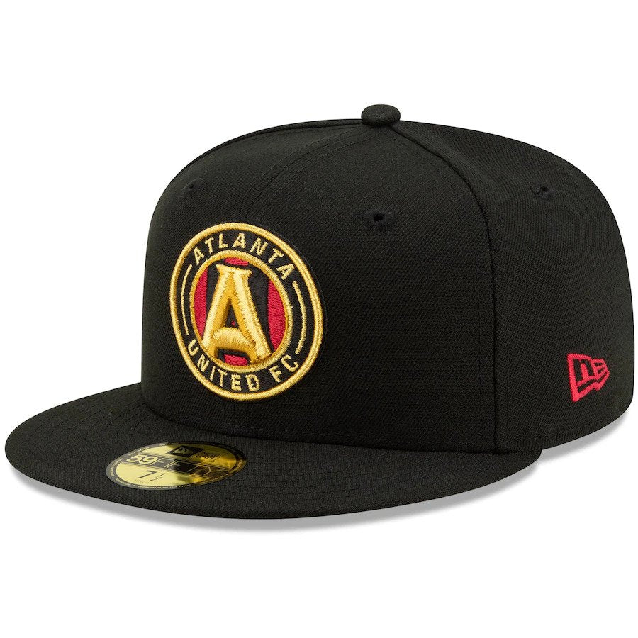 Men's Atlanta United FC New Era Black Primary Logo 59FIFTY Fitted Hat