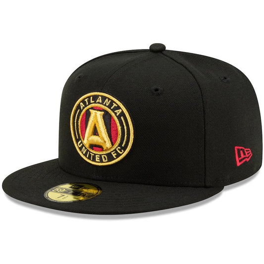 Men's Atlanta United FC New Era Black Primary Logo 59FIFTY Fitted Hat