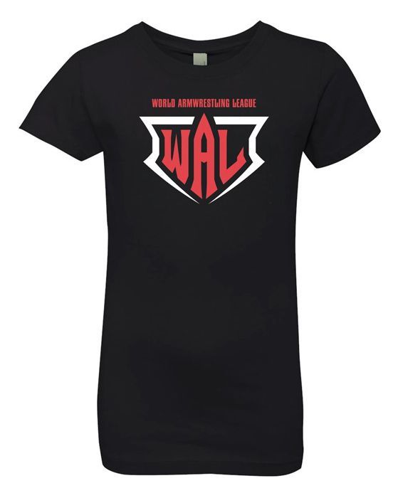 GIRLS WORLD ARMWRESTLING LEAGUE LOGO T-SHIRT