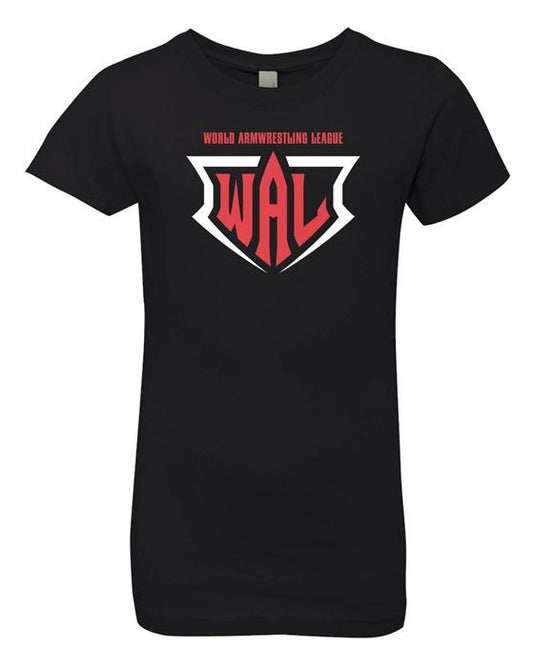 GIRLS WORLD ARMWRESTLING LEAGUE LOGO T-SHIRT
