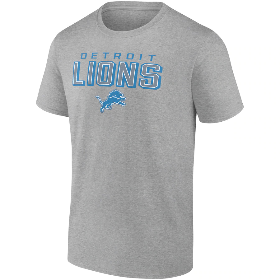 Men's Detroit Lions Fanatics Branded Blue/Heathered Gray T-Shirt Combo Pack