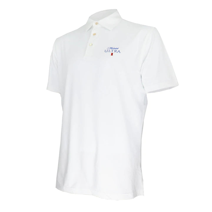 MICHALOB ULTRA PETER MILLAR SOLID STRETCH JERSEY POLO