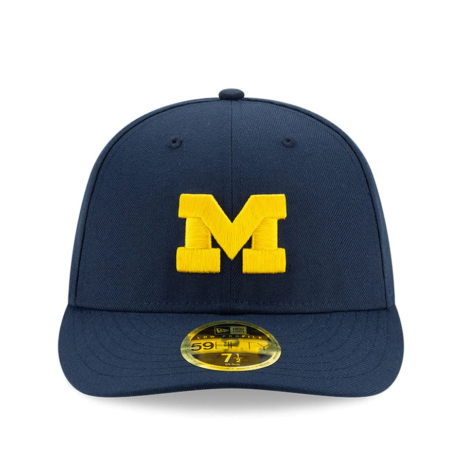 Men's New Era Navy Michigan Wolverines Basic Low Profile 59FIFTY Fitted Hat