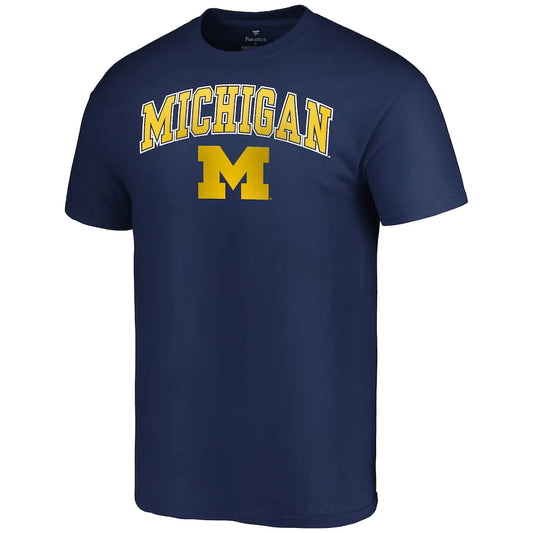 Men's Fanatics Branded Navy Michigan Wolverines Campus T-Shirt
