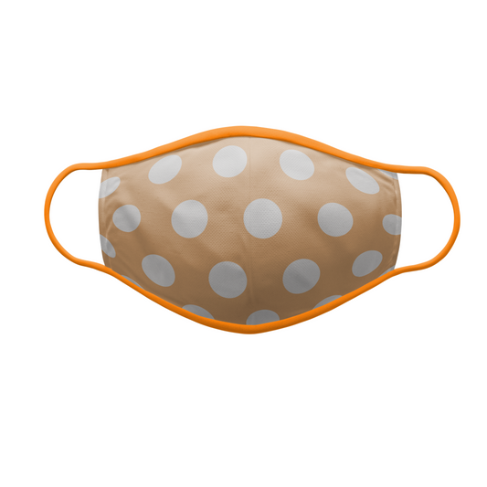 Orange Polka Mask
