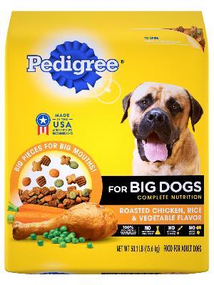 PEDIGREE® Big Dogs Roasted Chicken, Rice & Vegetable Dry Dog Food (17 lbs)