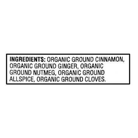 Great Value Organic Pumpkin Pie Spice, 1.65 oz