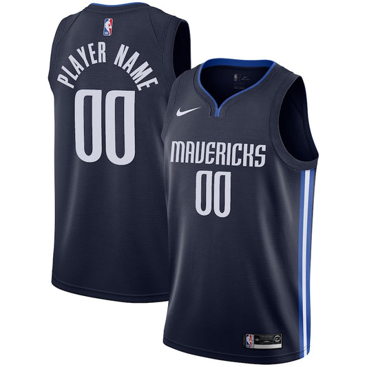 Men's Dallas Mavericks Nike Navy 2019/20 Custom Swingman Jersey - Statement Edition