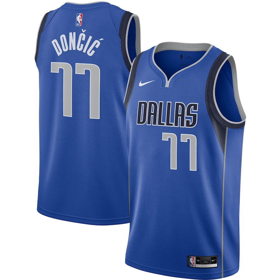 Men's Dallas Mavericks Luka Doncic Nike Royal 2020/21 Swingman Jersey – Icon Edition
