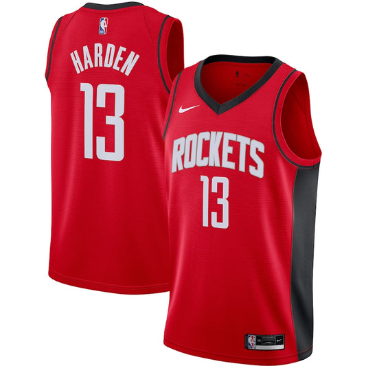 Men's Houston Rockets James Harden Nike Red 2020/21 Swingman Jersey - Icon Edition