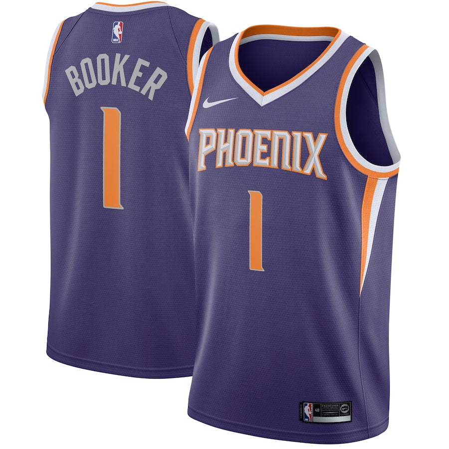 Men's Phoenix Suns Devin Booker Nike Purple Swingman Jersey - Icon Edition