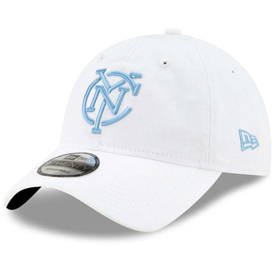 Men's New York City FC New Era Navy Monogram 9TWENTY Adjustable Hat