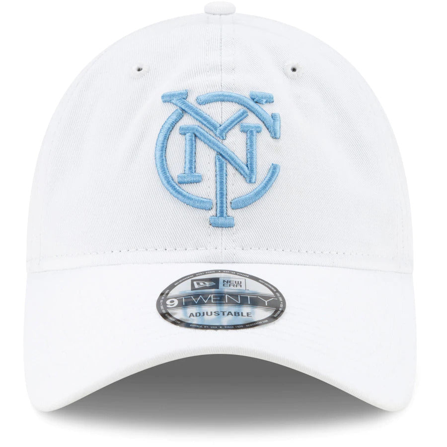 Men's New York City FC New Era Navy Monogram 9TWENTY Adjustable Hat