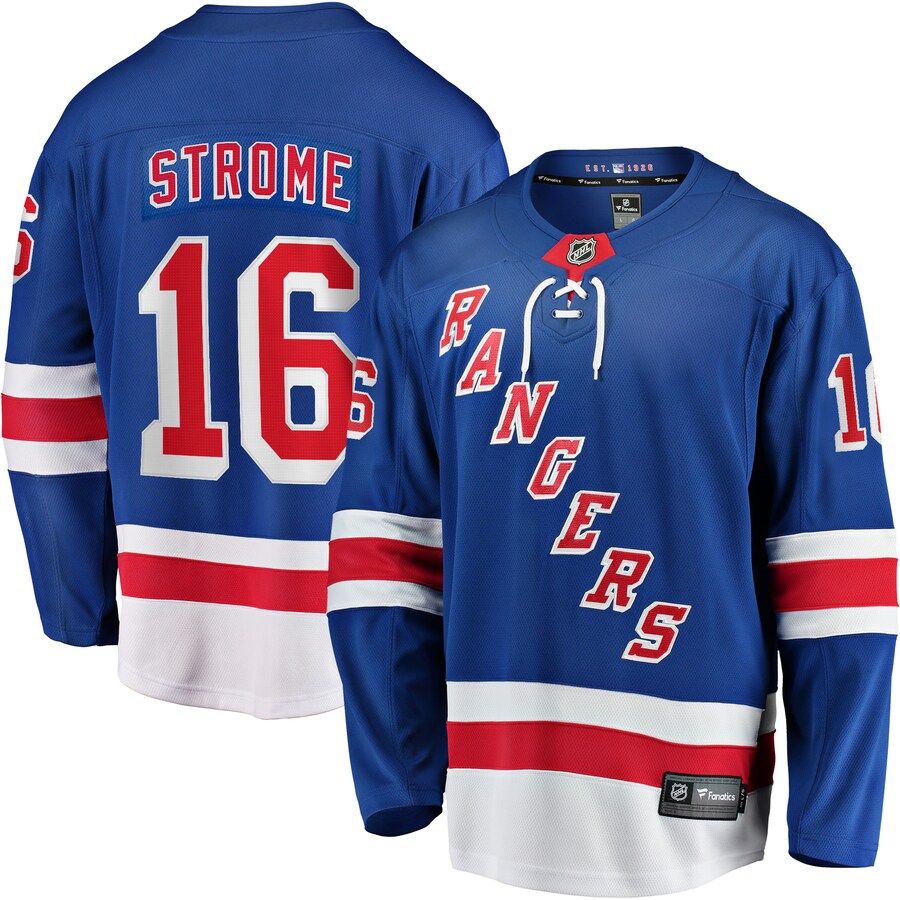 Men's New York Rangers Ryan Strome Fanatics Branded Blue Team Color Breakaway Player Jersey