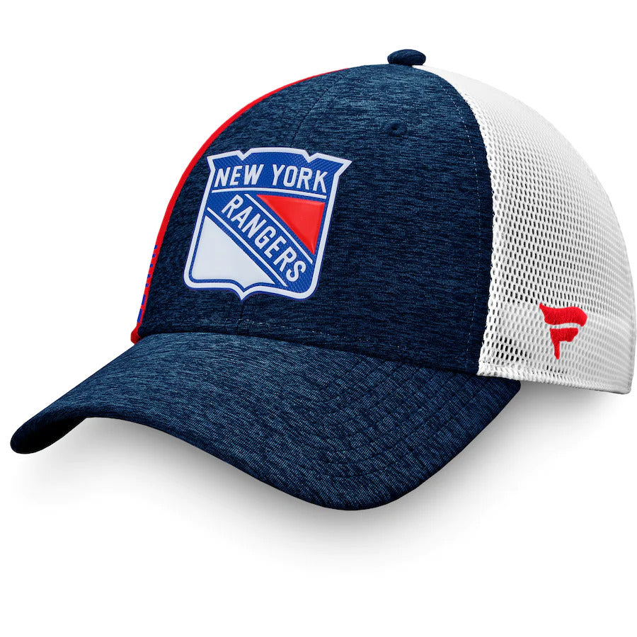 Men's New York Rangers Fanatics Branded Blue Authentic Pro Locker Room Trucker Snapback Hat