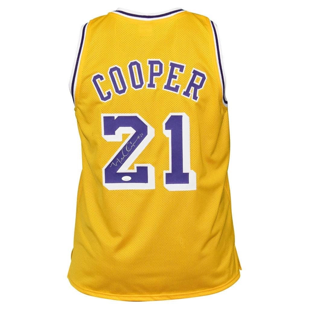 Authentic Michael Cooper Signed Los Angeles Lakers Jersey Inscribed L.A. Lakers PSA COA