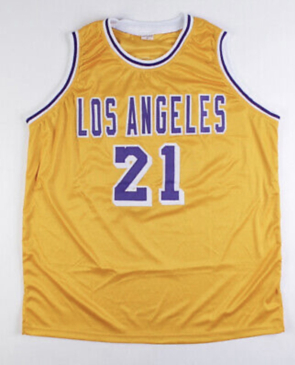 Authentic Michael Cooper Signed Los Angeles Lakers Jersey Inscribed L.A. Lakers PSA COA
