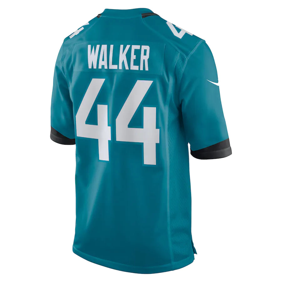 Men's Jacksonville Jaguars Travon Walker Nike Teal 2022 NFL Draft First Round Pick Game Jersey